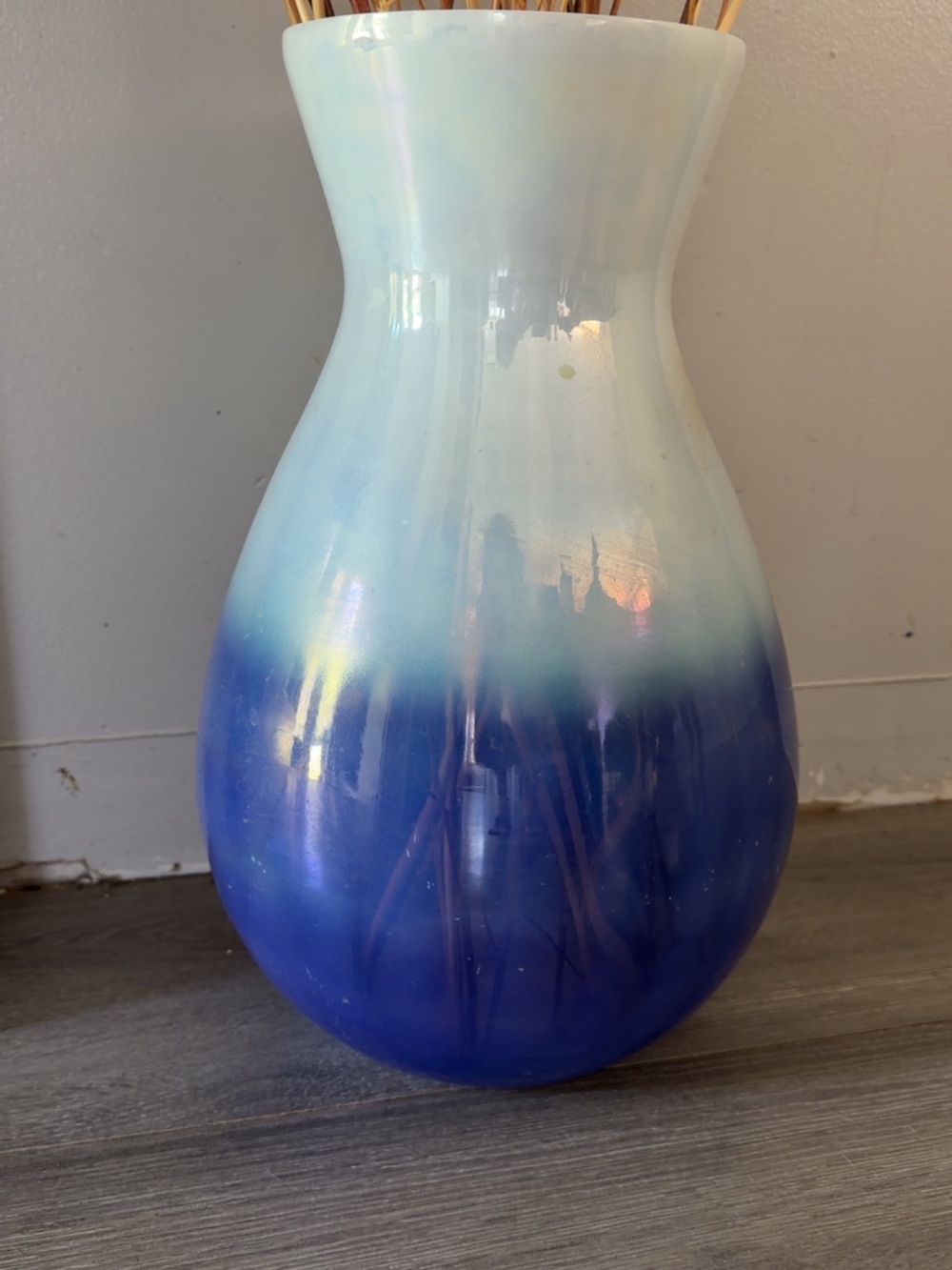 Blue Ombre Ceramic Vase - Home Accents Decor